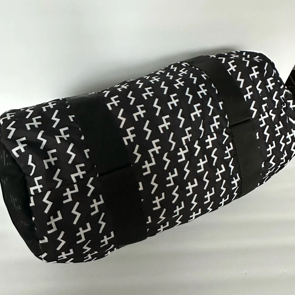 Not Dead Yet or HVlll Rune Black and White Duffel Bag NWT